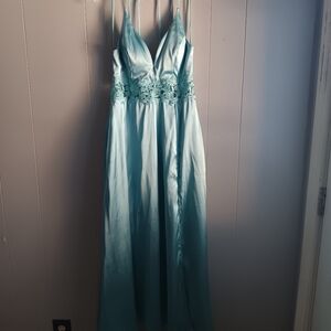 City TRiangles Blue/green Prom Dress Juniors Size 11